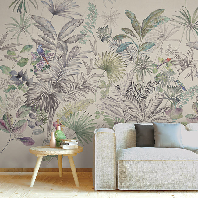 tropical-study-mural-khaki-york-wallcoverings-mu0279m