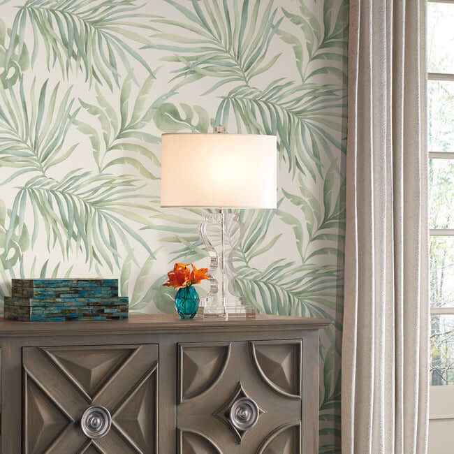 Paradise Palm Aloe Peel & Stick Wallpaper - York Wallcoverings - PSW1413RL - York Wallcoverings Wallpaper
