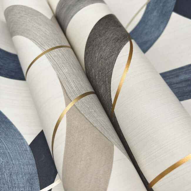 Interlock Light Taupe Peel & Stick Wallpaper - York Wallcoverings - PSW1418RL - York Wallcoverings Wallpaper