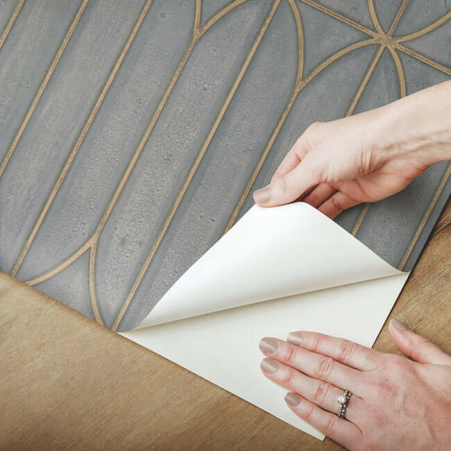 pavilion-premium-peel-stick-wallpaper-charcoal-york-wallcoverings-psw1410rl - York Wallcoverings Wallpaper