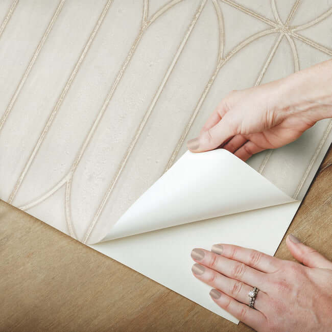 pavilion-premium-peel-stick-wallpaper-taupe-york-wallcoverings-psw1411rl - York Wallcoverings Wallpaper