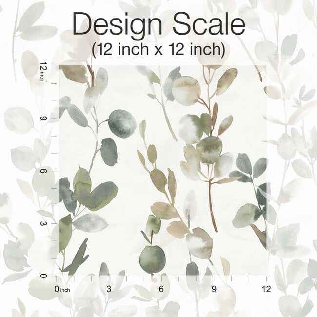 Joyful Eucalyptus Green Peel & Stick Wallpaper - York Wallcoverings - PSW1430RL - York Wallcoverings Wallpaper