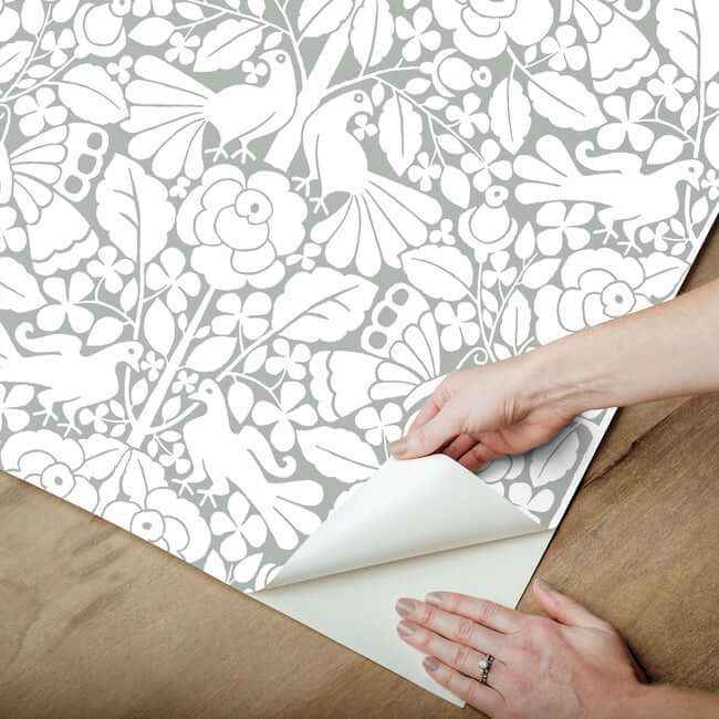 Fairy Tales Grey Wallpaper - York Wallcoverings - PSW1506RL - York Wallcoverings Wallpaper