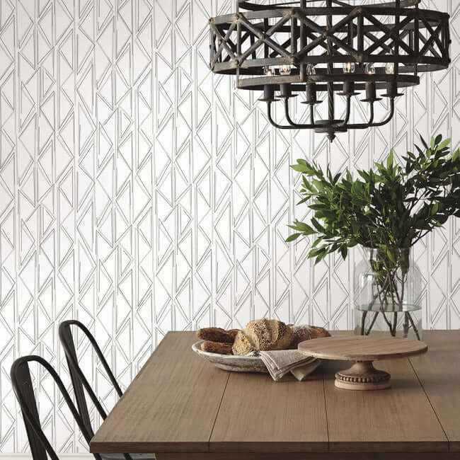 Sideways Sketch Grey Wallpaper - York Wallcoverings - PSW1500RL - York Wallcoverings Wallpaper