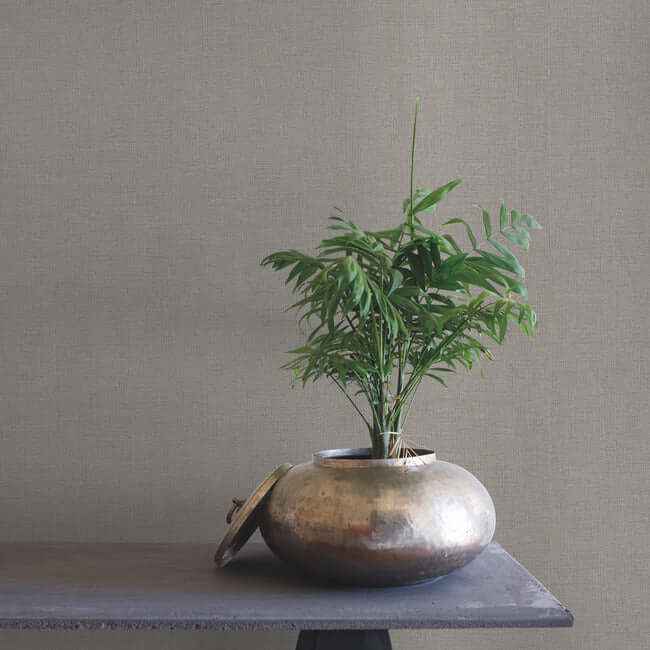 Rugged Linen Shale Wallpaper - York Wallcoverings - RRD7640N - York Wallcoverings Wallpaper