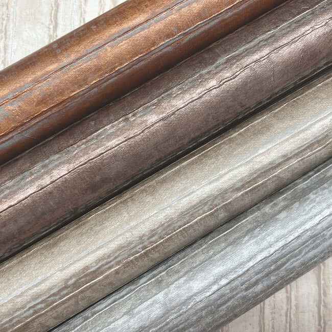 Vintage Tin High Performance Wallpaper Satin Brass - York Wallcoverings - RRD7607 - York Wallcoverings Wallpaper