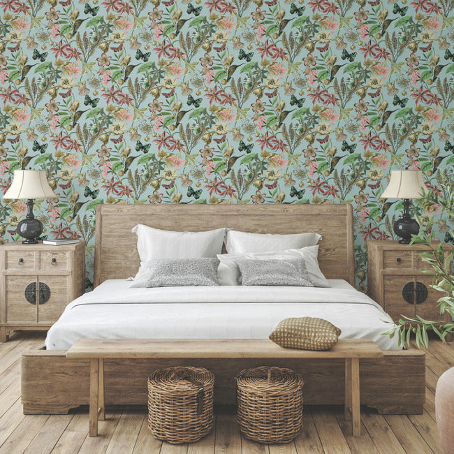 butterfly-house-wallpaper-sky-blue-york-wallcoverings-bl1725