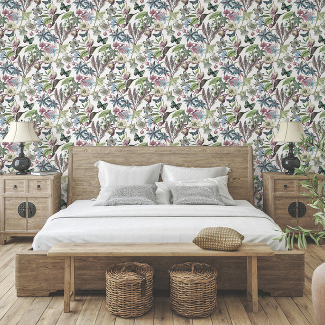 butterfly-house-wallpaper-white-fuchsia-york-wallcoverings-bl1721