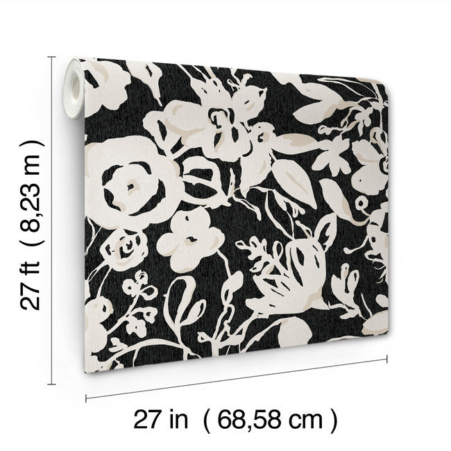 brushstroke-floral-wallpaper-black-york-wallcoverings-bl1733
