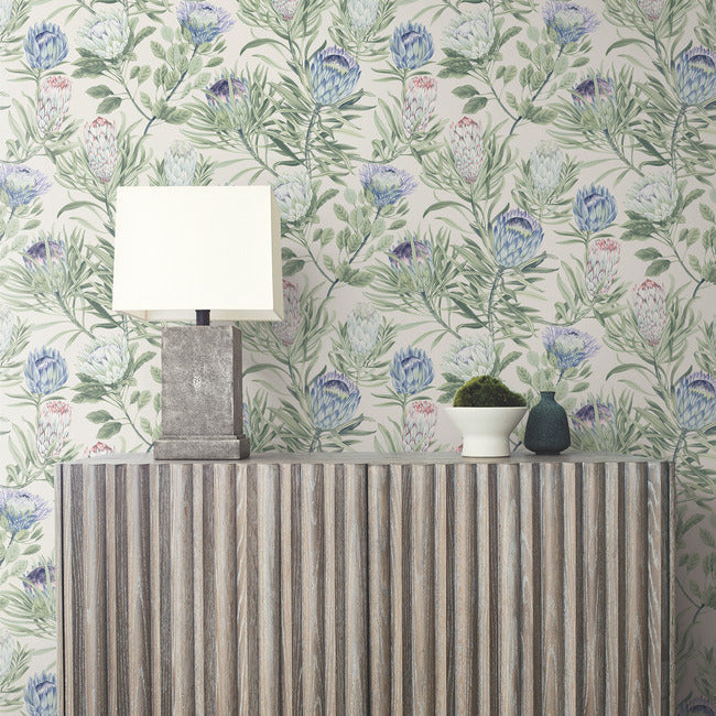 protea-wallpaper-cream-blue-york-wallcoverings-bl1753