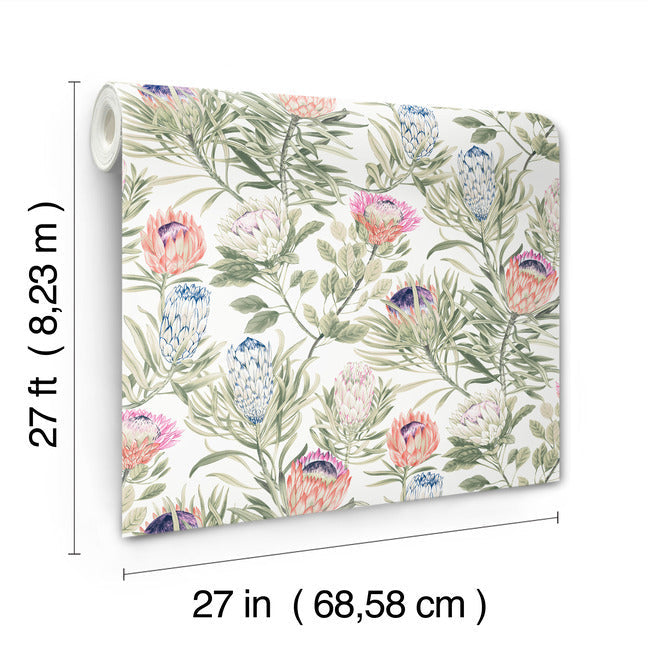 protea-wallpaper-white-fuchsia-york-wallcoverings-bl1752