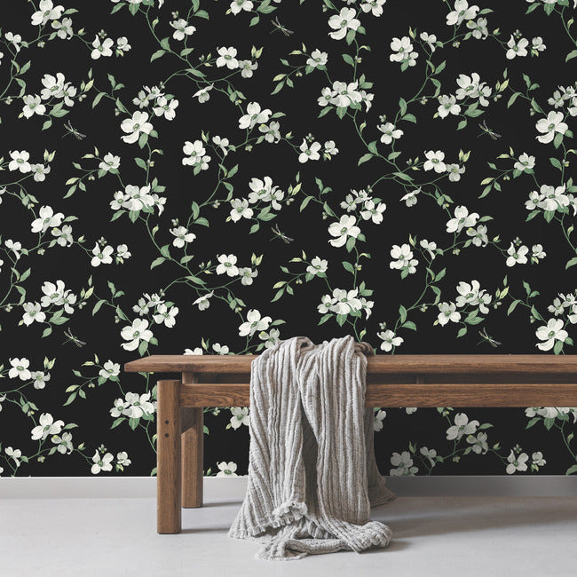 dogwood-wallpaper-black-york-wallcoverings-bl1764