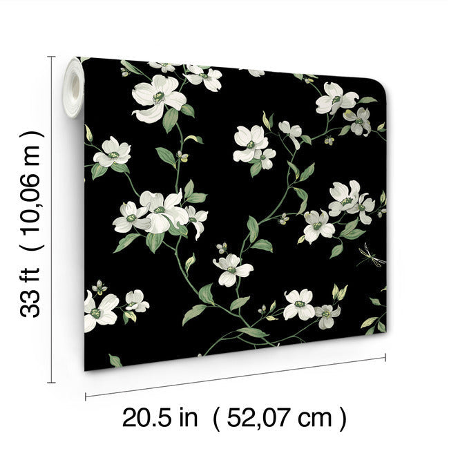 dogwood-wallpaper-black-york-wallcoverings-bl1764