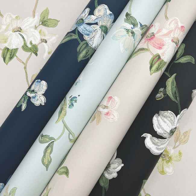 Dogwood Light Grey Wallpaper - York Wallcoverings - BL1762 - York Wallcoverings Wallpaper
