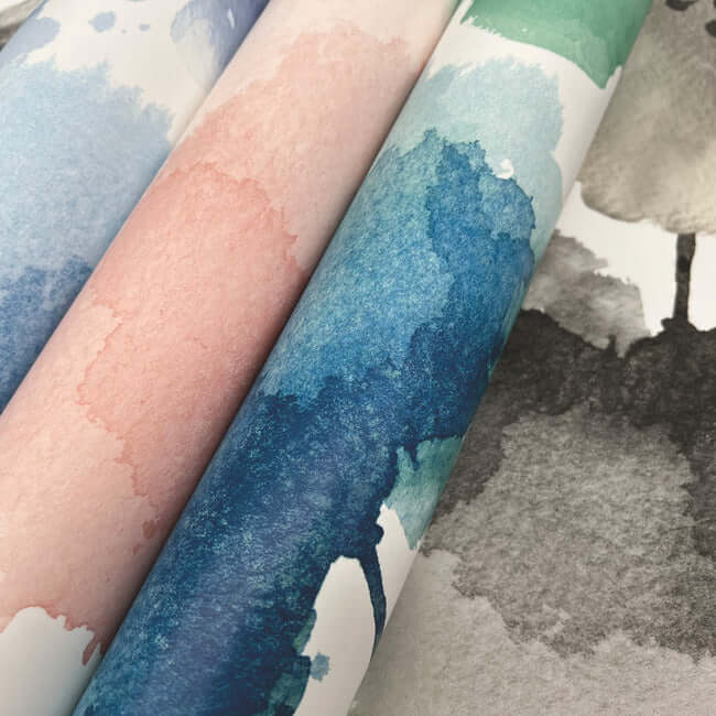 watercolor-bouquet-blush-wallpaper-york-wallcoverings-bl1772 - York Wallcoverings Wallpaper