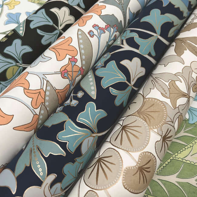 forest-floor-navy-wallpaper-york-wallcoverings-bl1812 - York Wallcoverings Wallpaper