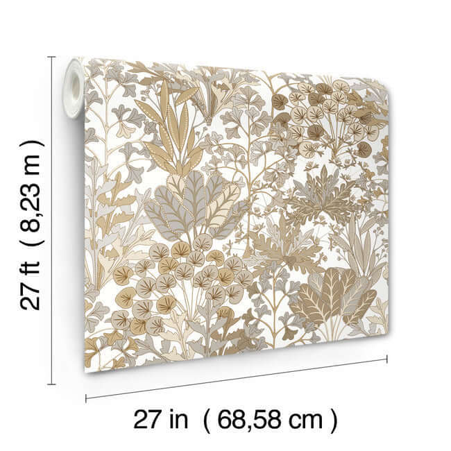 forest-floor-neutral-wallpaper-york-wallcoverings-bl1815 - York Wallcoverings Wallpaper