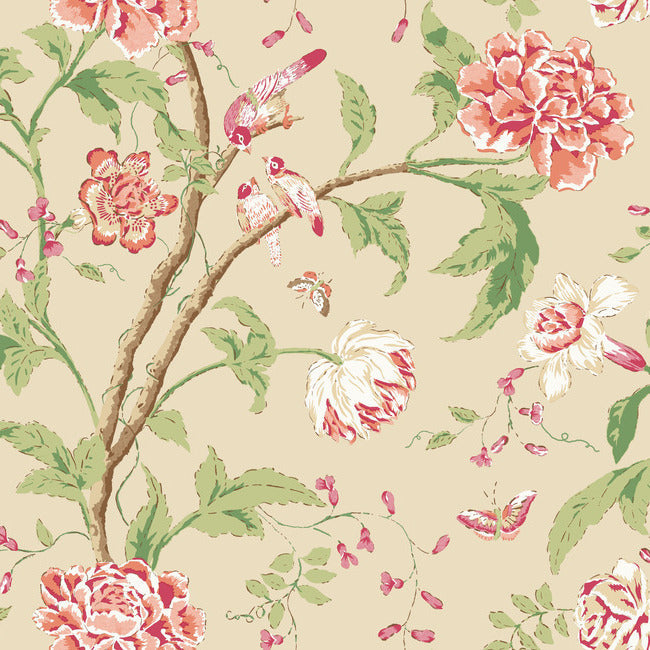 teahouse-floral-wallpaper-cream-coral-york-wallcoverings-bl1781