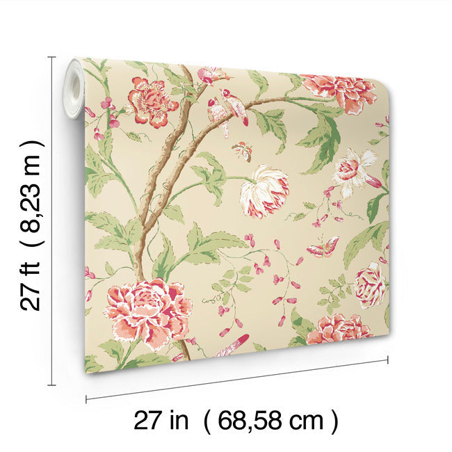 teahouse-floral-wallpaper-cream-coral-york-wallcoverings-bl1781