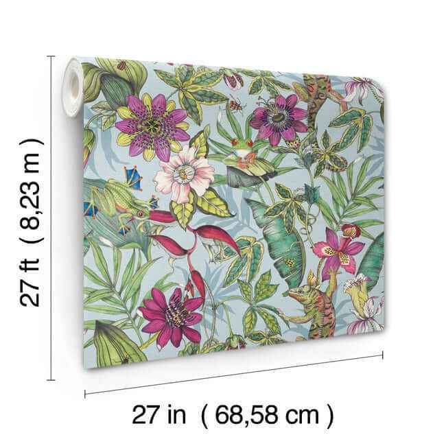 Rainforest Multicolor Wallpaper - York Wallcoverings - BL1701 - York Wallcoverings Wallpaper