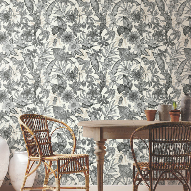 rainforest-wallpaper-white-charcoal-york-wallcoverings-bl1703