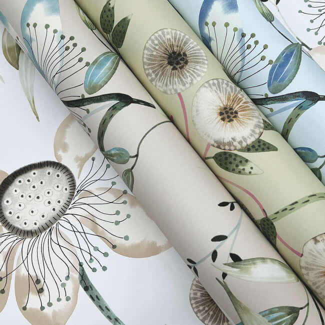 dream-blossom-light-green-wallpaper-york-wallcoverings-bl1791 - York Wallcoverings Wallpaper