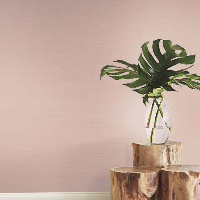 makasa-sisal-blush-wallpaper-york-wallcoverings-bl1823 - York Wallcoverings Wallpaper