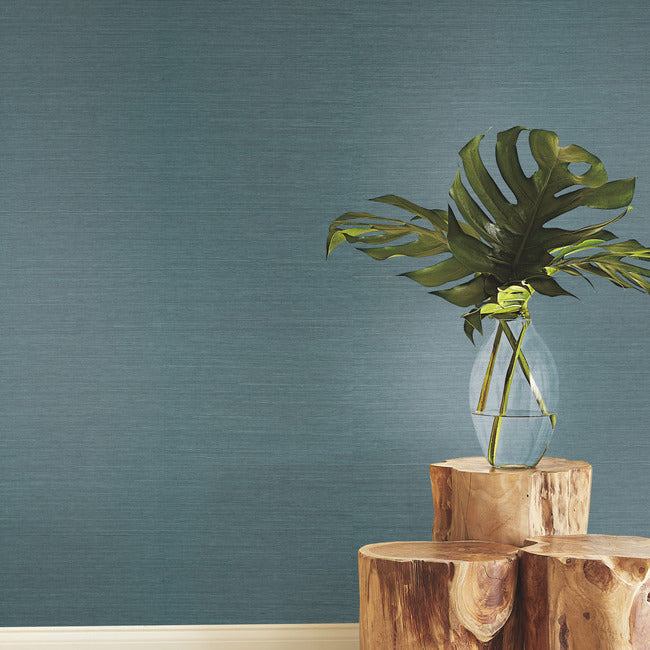 makasa-sisal-wallpaper-teal-york-wallcoverings-cl1029
