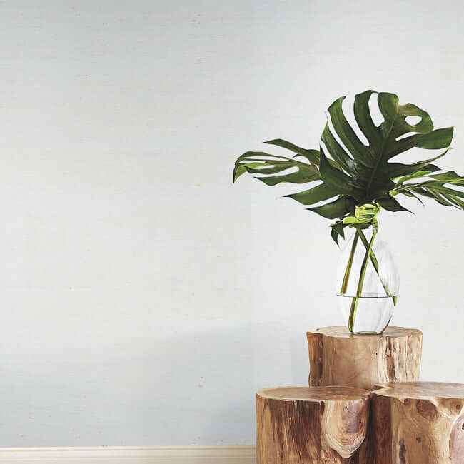 Plain Grass White Wallpaper - York Wallcoverings - VG0000 - York Wallcoverings Wallpaper