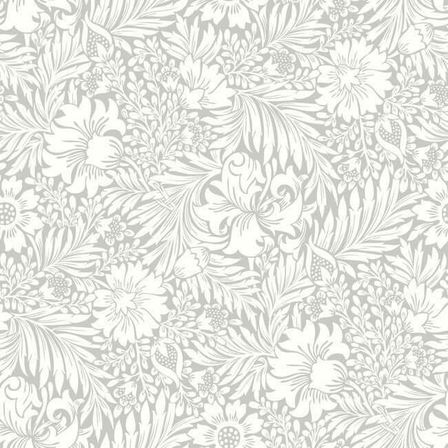 modern-acanthus-mist-peel-stick-wallpaper-york-wallcoverings-psw1444rl - York Wallcoverings Wallpaper