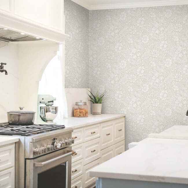 Modern Acanthus Wicker Peel & Stick Wallpaper - York Wallcoverings - PSW1445RL - York Wallcoverings Wallpaper