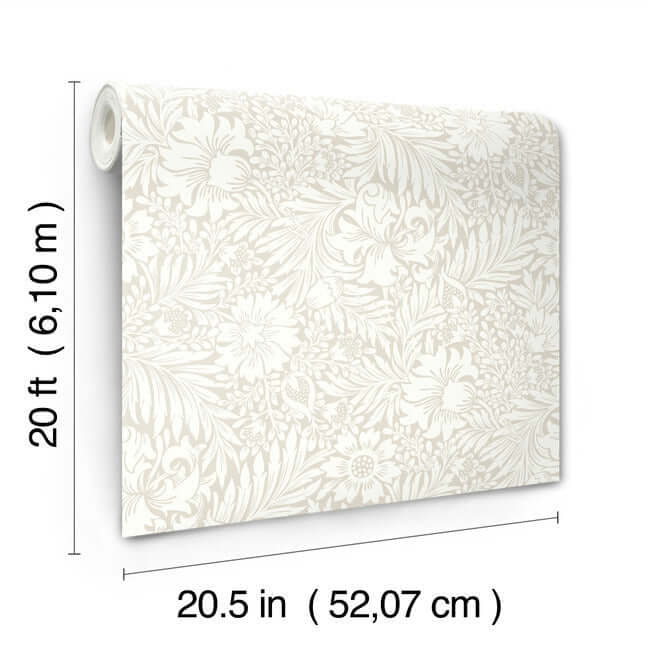 modern-acanthus-wicker-peel-stick-wallpaper-york-wallcoverings-psw1445rl - York Wallcoverings Wallpaper