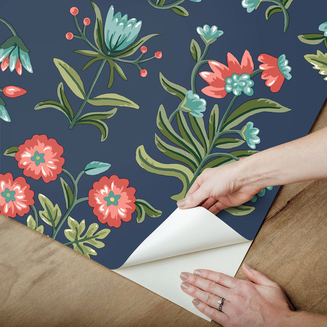 heirloom-floral-premium-peel-stick-wallpaper-navy-york-wallcoverings-psw1516rl