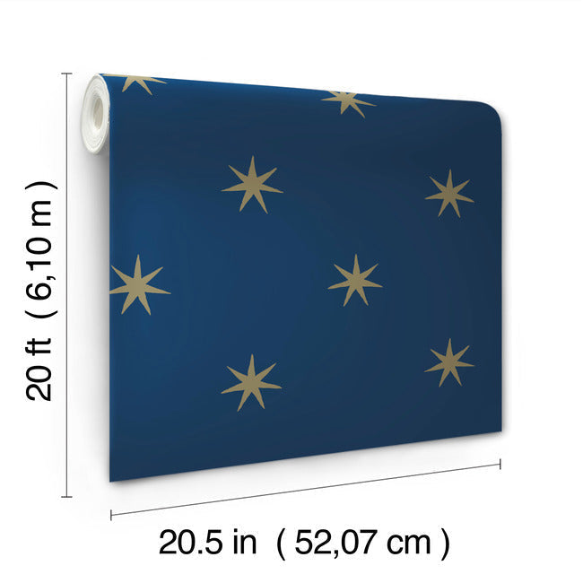 star-splendor-premium-peel-stick-wallpaper-navy-metallic-gold-york-wallcoverings-psw1451rl