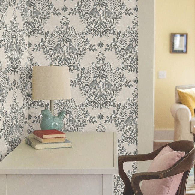 cottontail-toile-premium-peel-stick-wallpaper-linen-charcoal-york-wallcoverings-psw1433rl
