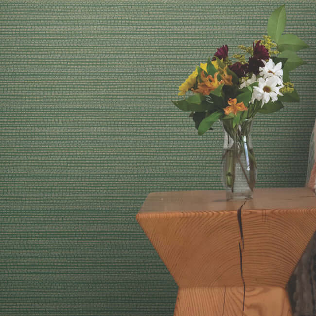 tick-mark-texture-meadow-green-peel-stick-wallpaper-york-wallcoverings-psw1448rl - York Wallcoverings Wallpaper