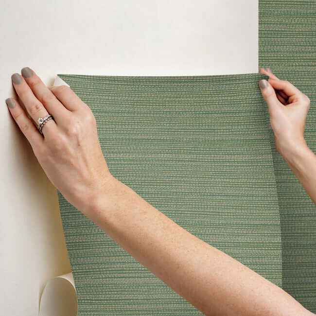 Tick Mark Texture Meadow Green Peel & Stick Wallpaper - York Wallcoverings - PSW1448RL - York Wallcoverings Wallpaper
