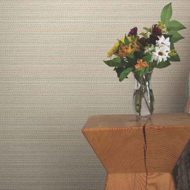 Tick Mark Texture Warm Wheat Peel & Stick Wallpaper - York Wallcoverings - PSW1449RL - York Wallcoverings Wallpaper