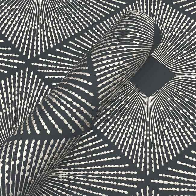 Harlowe Black & Gold Wallpaper - York Wallcoverings - NW3593 - York Wallcoverings Wallpaper