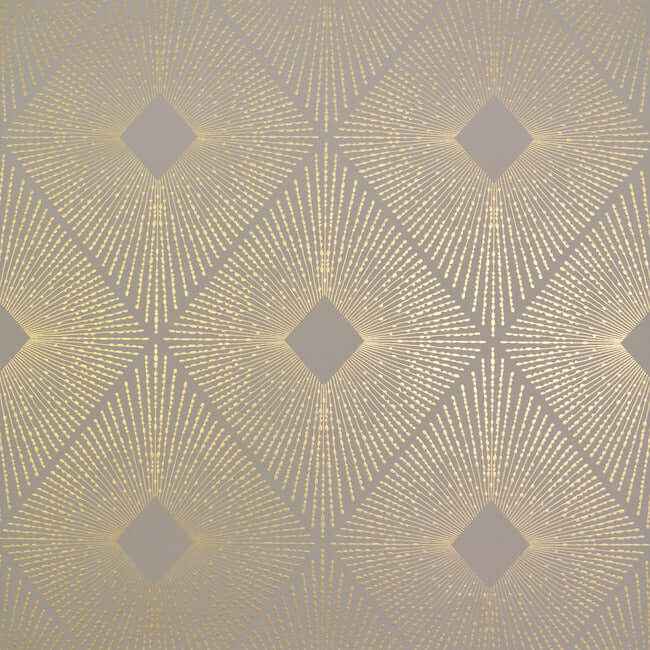 Harlowe Khaki & Gold Wallpaper - York Wallcoverings - NW3590