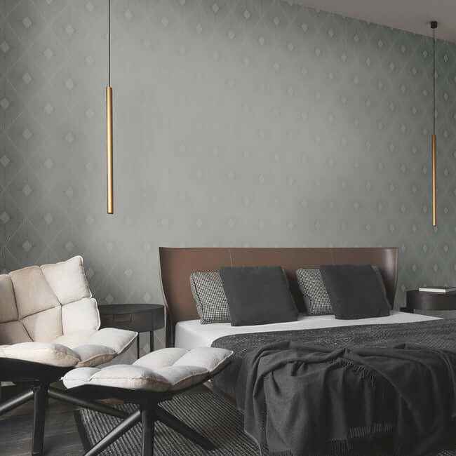 Harlowe Light Grey & Silver Wallpaper - York Wallcoverings - MD7132 - York Wallcoverings Wallpaper