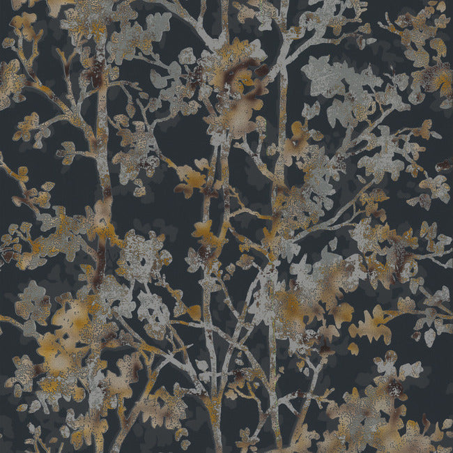 shimmering-foliage-wallpaper-black-multi-york-wallcoverings-nw3580