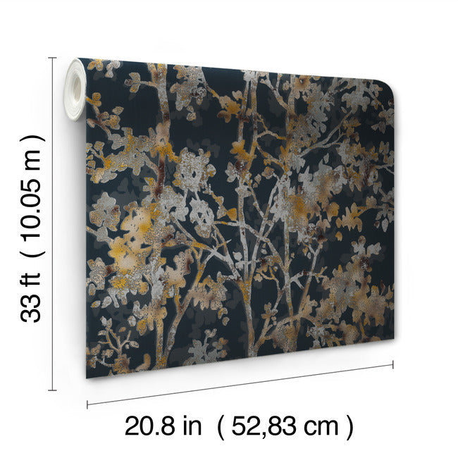 shimmering-foliage-wallpaper-black-multi-york-wallcoverings-nw3580