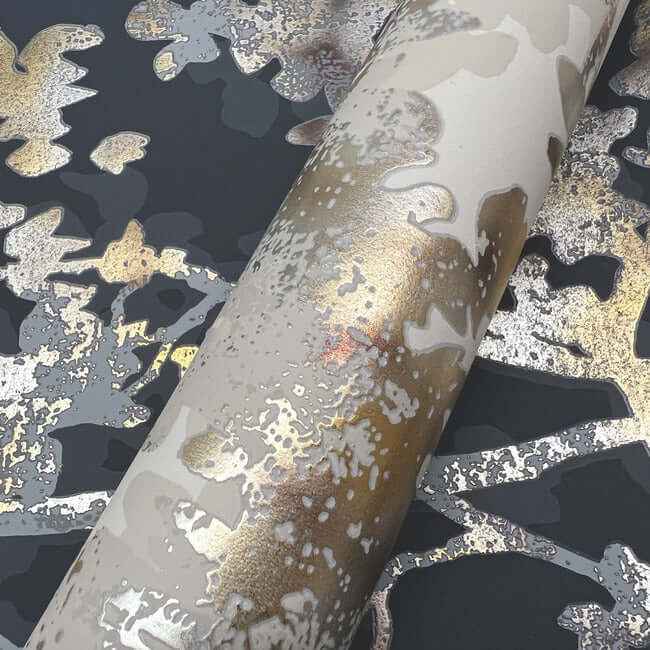 Shimmering Foliage Khaki Wallpaper - York Wallcoverings - NW3584 - York Wallcoverings Wallpaper