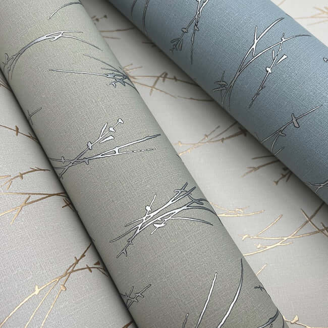 sprigs-eucalyptus-silver-wallpaper-york-wallcoverings-md7194 - York Wallcoverings Wallpaper