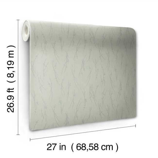sprigs-eucalyptus-silver-wallpaper-york-wallcoverings-md7194 - York Wallcoverings Wallpaper