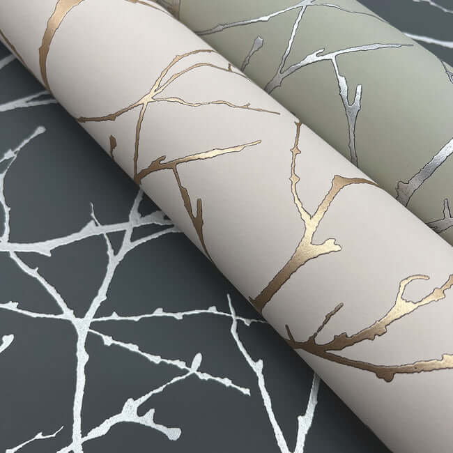 trees-silhouette-eucalyptus-silver-wallpaper-york-wallcoverings-md7124 - York Wallcoverings Wallpaper