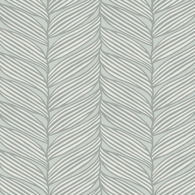 luminous-leaves-spa-silver-wallpaper-york-wallcoverings-md7165 - York Wallcoverings Wallpaper