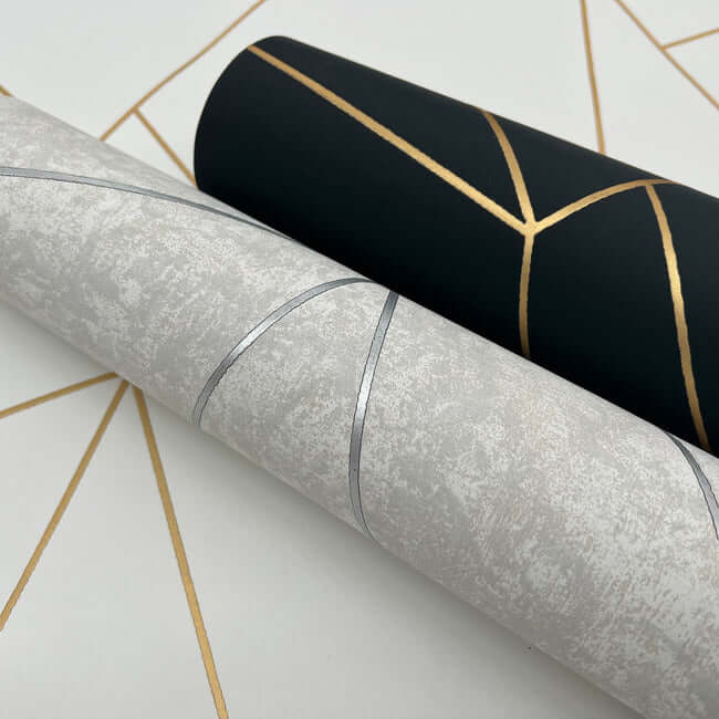 nazca-black-gold-wallpaper-york-wallcoverings-md7181 - York Wallcoverings Wallpaper