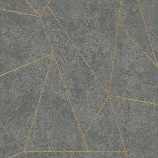 nazca-dark-grey-gold-wallpaper-york-wallcoverings-nw3502 - York Wallcoverings Wallpaper